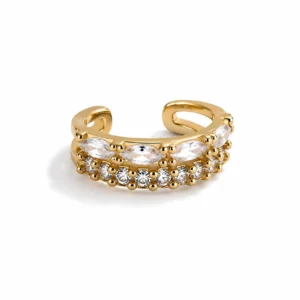 Gold Crystal Cuff