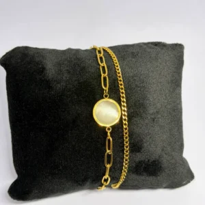 Lunar Glow Layered Bracelet