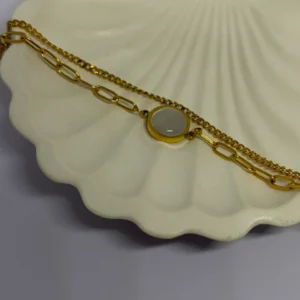 Lunar Glow Layered Bracelet