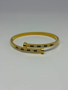 Obsidian Nail Bracelet
