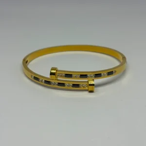 Obsidian Nail Bracelet